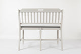 Orchard Park Dark Brown/Light Grey Slatback Counter Bench - Ornate Home