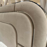 Orchid Chrome/Gray King Lift Up Storage Bed