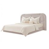 Orchid Chrome/Gray King Lift Up Storage Bed