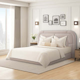 Orchid Chrome/Gray King Lift Up Storage Bed