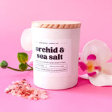 Orchid & Sea Salt 5.3oz Soy Candle - Ornate Home
