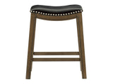 Ordway Black/Brown Counter Height Stool - Ornate Home