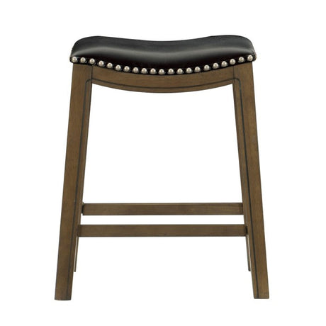 Ordway Black/Brown Counter Height Stool - Ornate Home