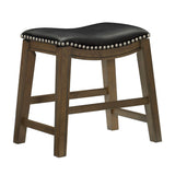 Ordway Black/Brown Dining Stool - Ornate Home