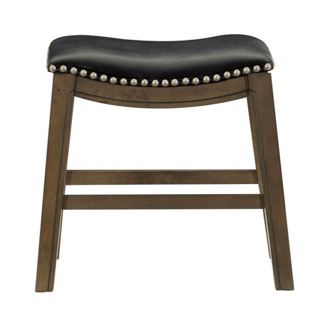 Ordway Black/Brown Dining Stool - Ornate Home