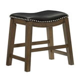 Ordway Black/Brown Dining Stool - Ornate Home