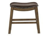 Ordway Brown/Brown Dining Stool - Ornate Home