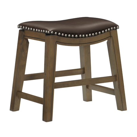 Ordway Brown/Brown Dining Stool - Ornate Home