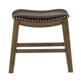 Ordway Brown/Brown Dining Stool - Ornate Home