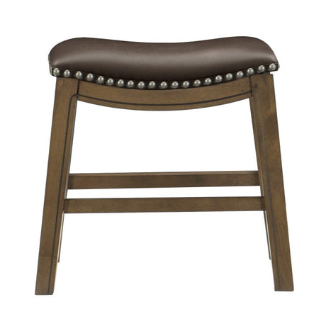 Ordway Brown/Brown Dining Stool - Ornate Home