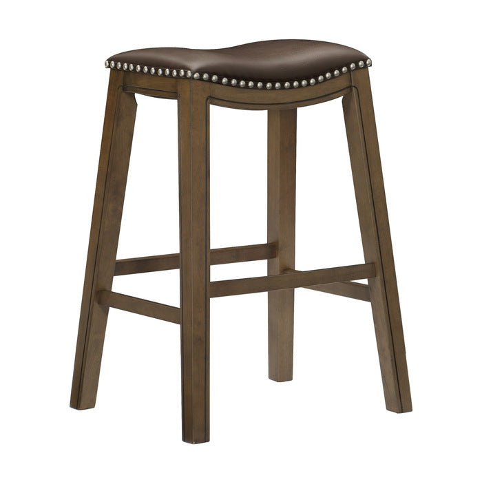 Ordway Brown/Brown Pub Height Stool - Ornate Home