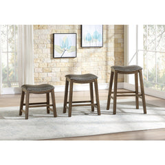 Ordway Gray/Brown Counter Height Stool - Ornate Home