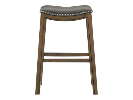 Ordway Gray/Brown Pub Height Stool - Ornate Home