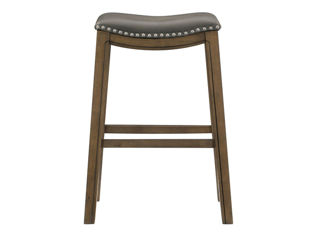 Ordway Gray/Brown Pub Height Stool - Ornate Home