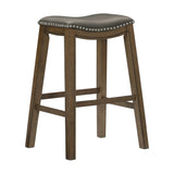Ordway Gray/Brown Pub Height Stool - Ornate Home