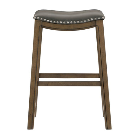 Ordway Gray/Brown Pub Height Stool - Ornate Home