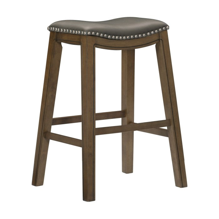 Ordway Gray/Brown Pub Height Stool - Ornate Home