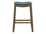 Ordway Green/Brown Pub Height Stool - Ornate Home