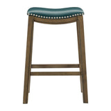 Ordway Green/Brown Pub Height Stool - Ornate Home