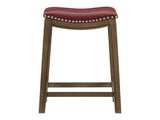 Ordway Red/Brown Counter Height Stool - Ornate Home