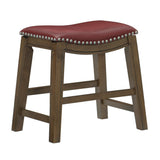 Ordway Red/Brown Dining Stool - Ornate Home