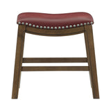 Ordway Red/Brown Dining Stool - Ornate Home
