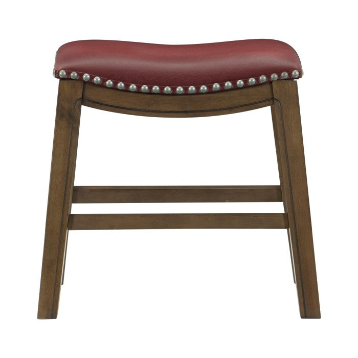 Ordway Red/Brown Dining Stool - Ornate Home