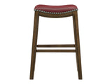 Ordway Red/Brown Pub Height Stool - Ornate Home