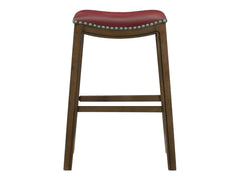Ordway Red/Brown Pub Height Stool - Ornate Home