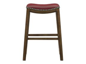 Ordway Red/Brown Pub Height Stool - Ornate Home