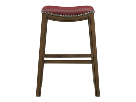 Ordway Red/Brown Pub Height Stool - Ornate Home