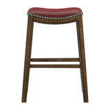 Ordway Red/Brown Pub Height Stool - Ornate Home