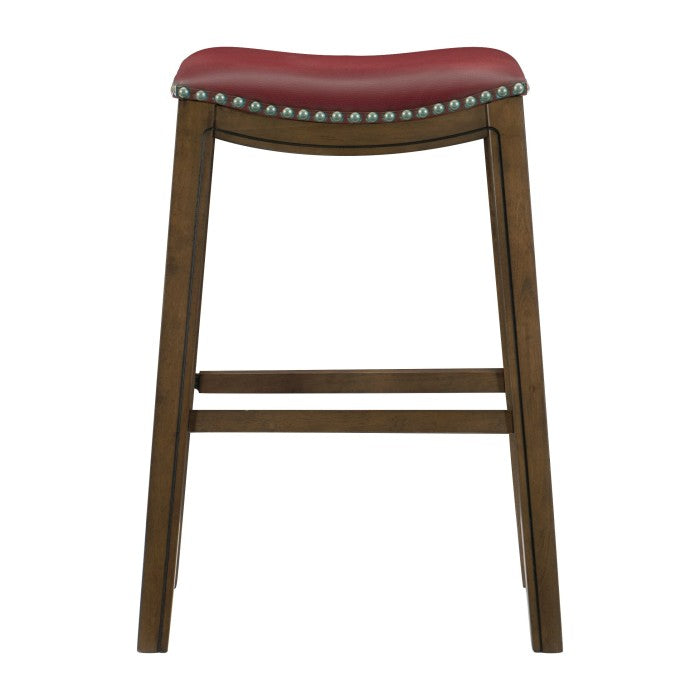 Ordway Red/Brown Pub Height Stool - Ornate Home