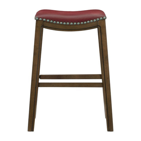 Ordway Red/Brown Pub Height Stool - Ornate Home