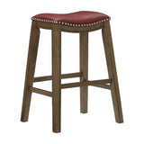Ordway Red/Brown Pub Height Stool - Ornate Home