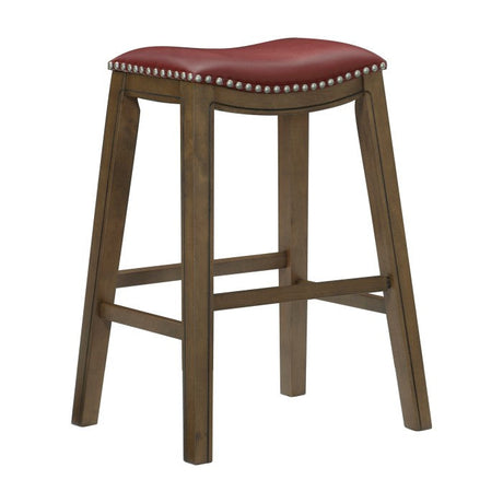 Ordway Red/Brown Pub Height Stool - Ornate Home