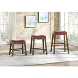 Ordway Red/Brown Pub Height Stool - Ornate Home