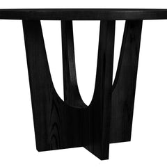Oregon Black 5-Piece Counter Height Dining Set with Round Counter Table with Wood Top & Four Chairs - Ornate Home