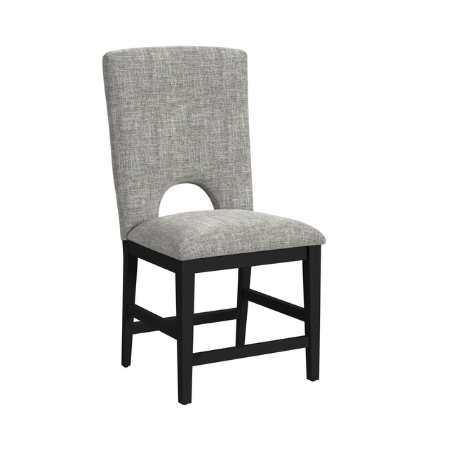 Oregon Black/Grey Counter Side Chair (Set of 2) - Ornate Home