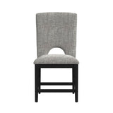 Oregon Black/Grey Counter Side Chair (Set of 2) - Ornate Home