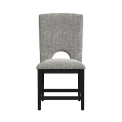 Oregon Black/Grey Counter Side Chair (Set of 2) - Ornate Home