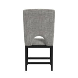Oregon Black/Grey Counter Side Chair (Set of 2) - Ornate Home