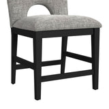 Oregon Black/Grey Counter Side Chair (Set of 2) - Ornate Home