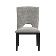 Oregon Black/Grey Dining Side Chair (Set of 2) - Ornate Home