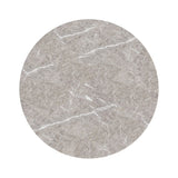 Oregon Black/Grey Round Counter Table with Faux Marble Top - Ornate Home