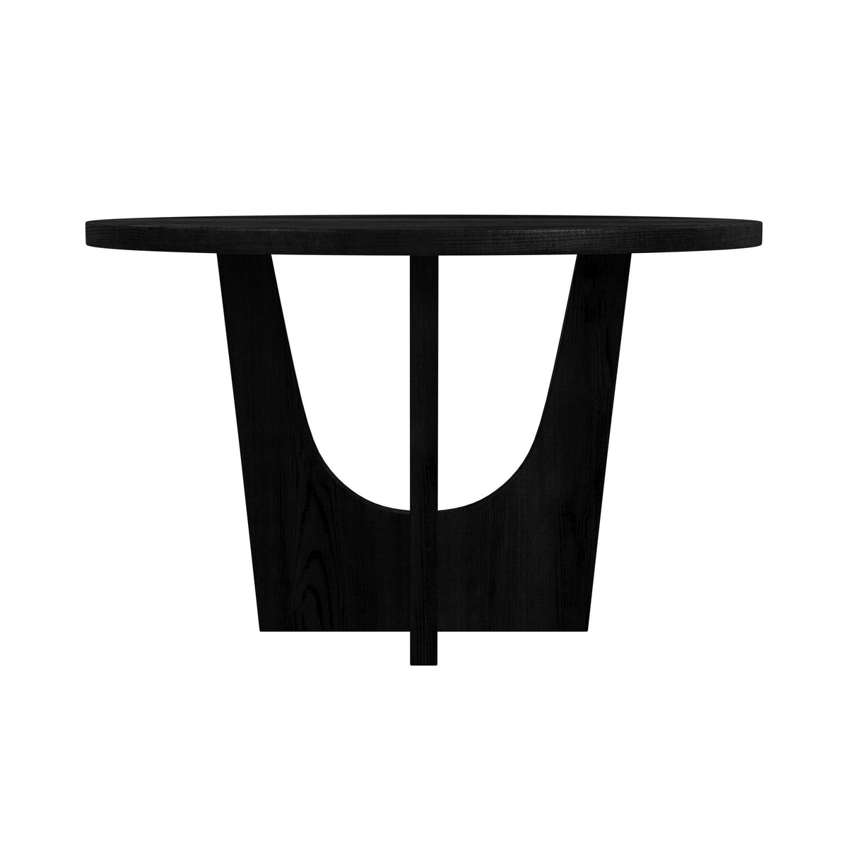 Oregon Black Round Counter Table with Wood Top - Ornate Home
