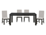 Orem Gray/Black 5-piece Dinig Table Set - Ornate Home