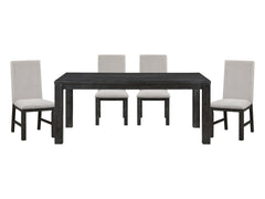 Orem Gray/Black 5-piece Dinig Table Set - Ornate Home