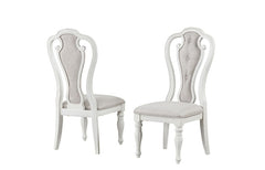 Orford Antique White/Dark Walnut 7 Pc. Dining Set - Ornate Home
