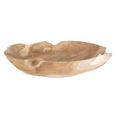 Organic Embrace Teak Outdoor Bowl - Ornate Home